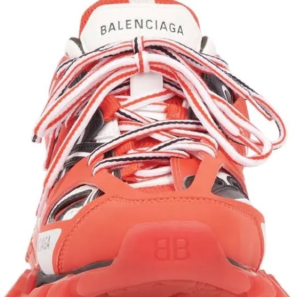 Red Balenciaga Track Runners - Picture 8 of 10